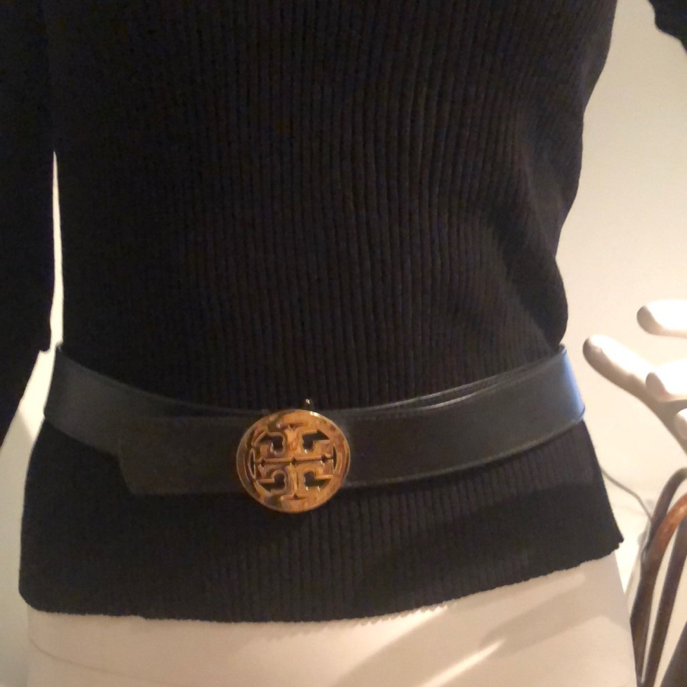 Tory Burch Leather Logo Belt